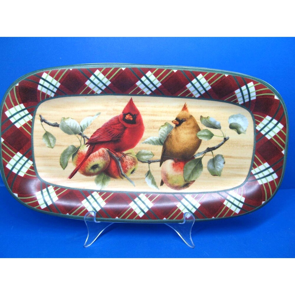 Lenox Winter Greetings Everyday Bread Tray Serving 14 " Platter EUC